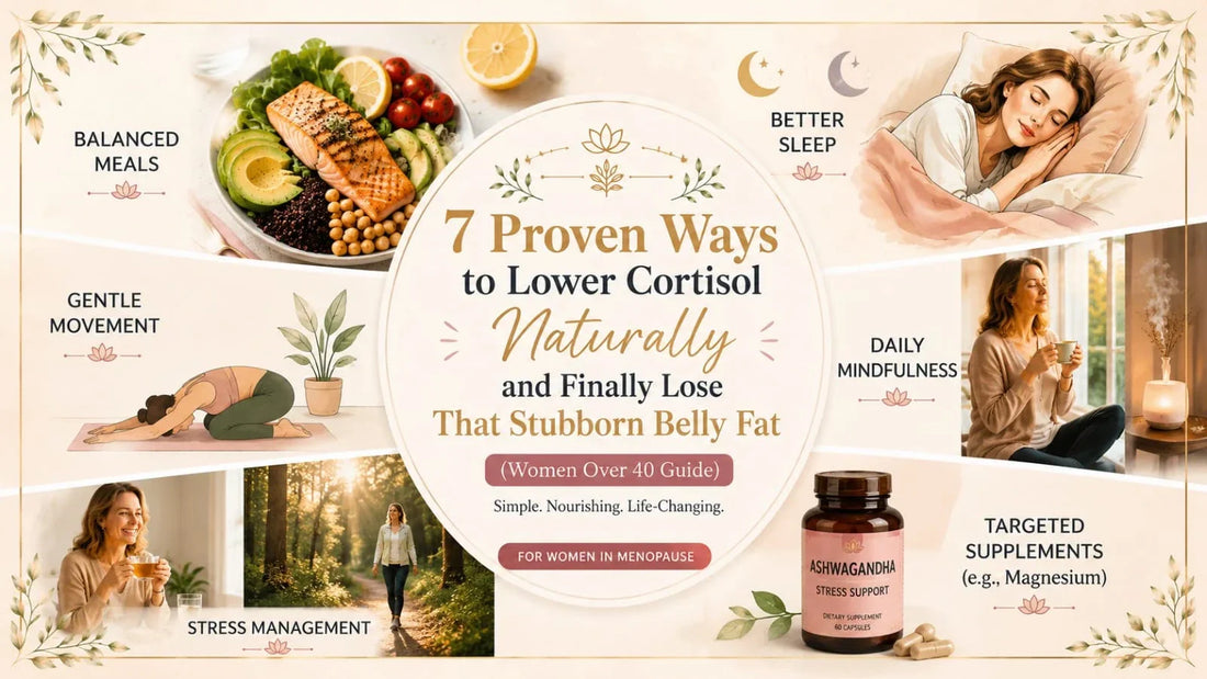 7 Proven Ways to Lower Cortisol Naturally and Finally Lose That Stubborn Belly Fat (Women Over 40 Guide)